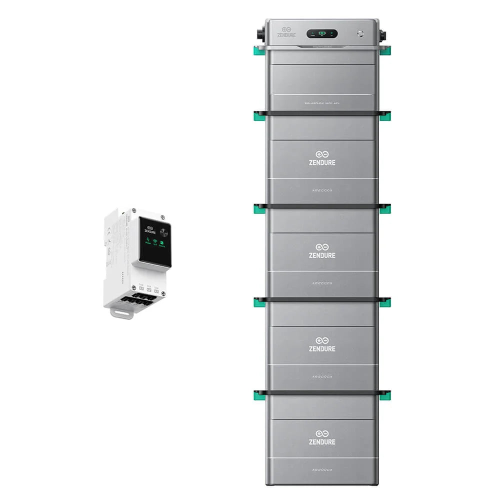 ZENDURE Solarflow 1600 AC+ SolarFlow 1600 AC+ & Zendure 3CT 4*AB2000L (9.60 kWh au total)
