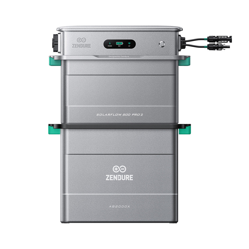 Zendure SolarFlow 800 Pro 2 mit einem Erweiterungsakku