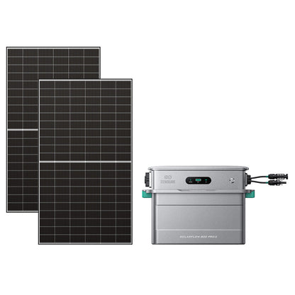 Zendure SolarFlow 800 Pro 2 mit 2 bifazialen Solarmodulen